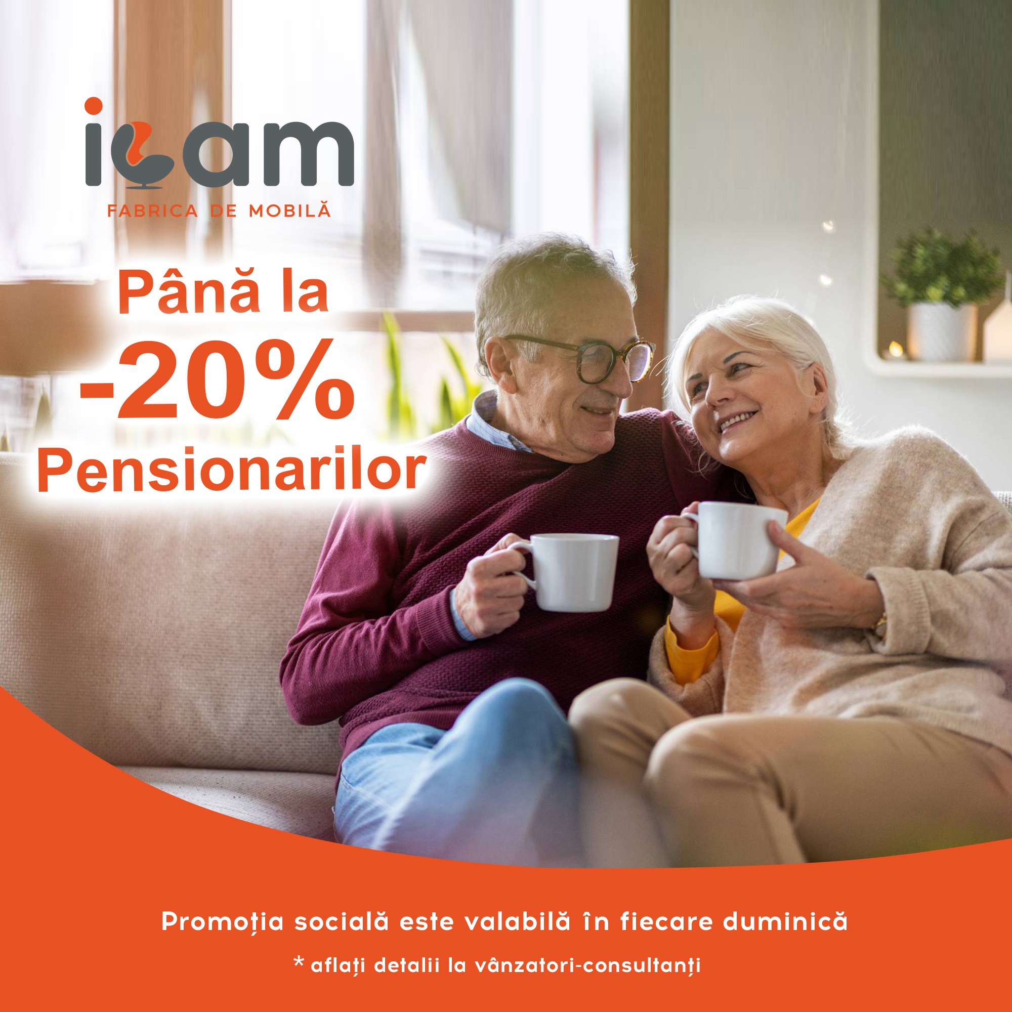 Oferta socială specială pentru pensionari la "ICAM"! Reduceri până la -20%