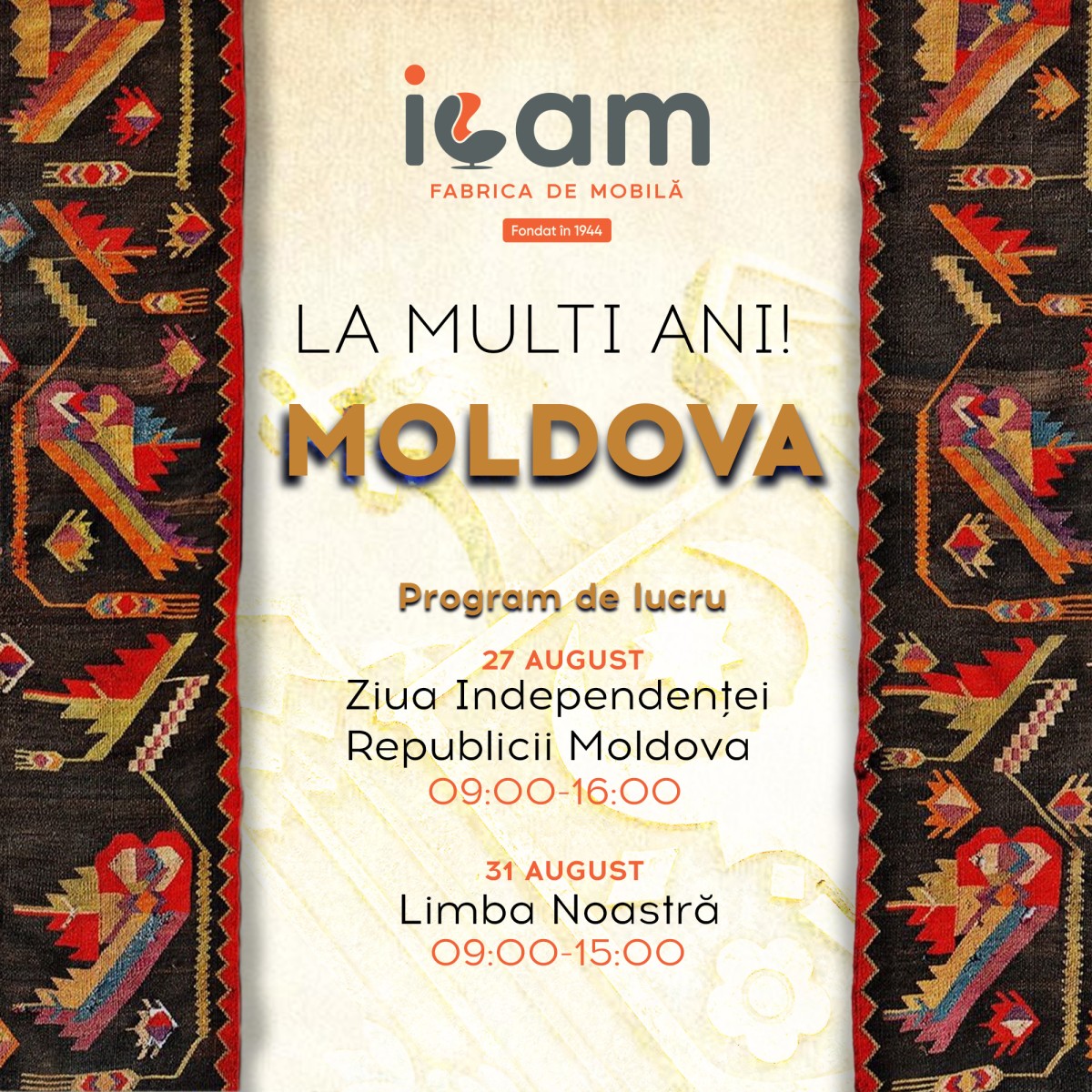 La Mulți Ani MOLDOVA!
