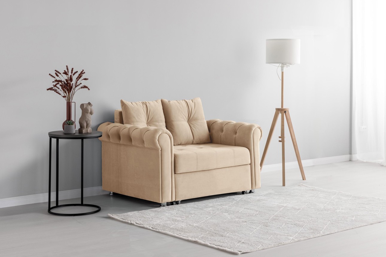 Canapea extensibilă MONRO 1000, 1450x970x850 mm, suprafața dormit 1000x2000 mm