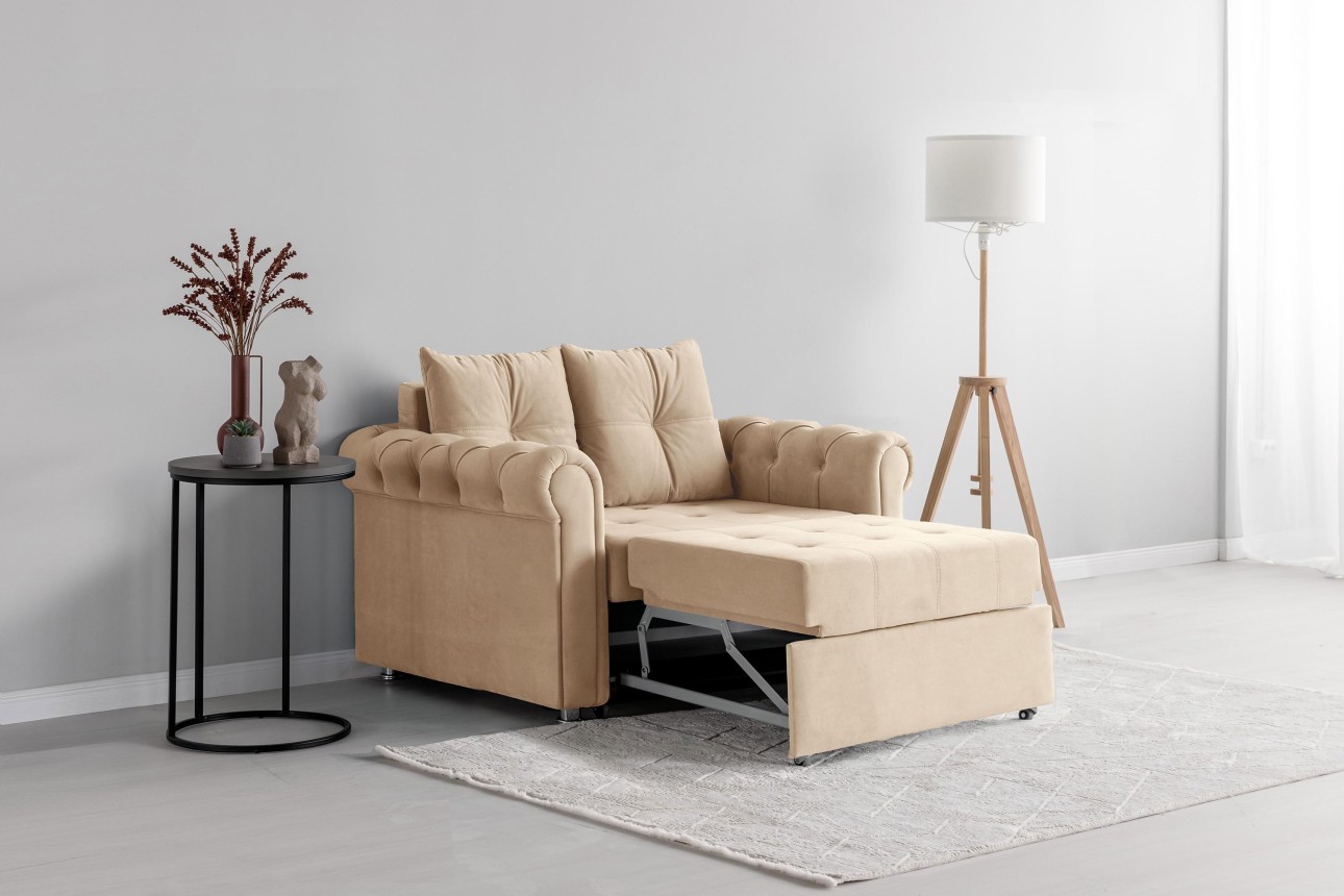 Canapea extensibilă MONRO 1000, 1450x970x850 mm, suprafața dormit 1000x2000 mm