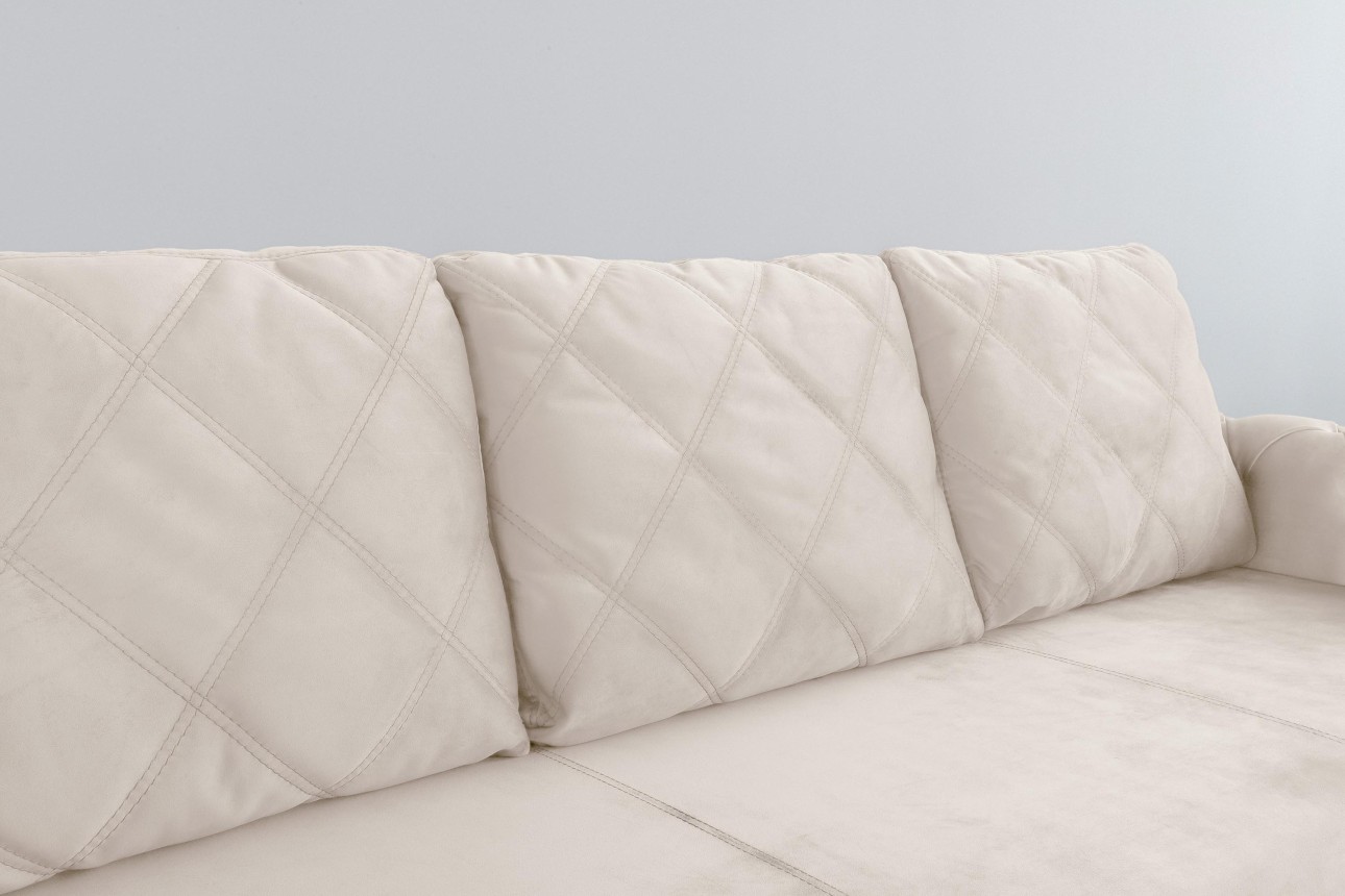 Canapea extensibilă LUXURY, cu ladă de depozitare, 2450x1060x850, suprafața dormit 1960x1600