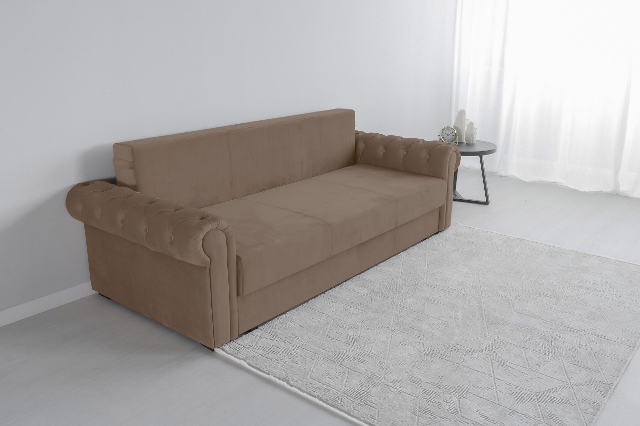 Раскладной Диван LUXURY, с ящиком для хранения, 2450x1060x850, спальное место 1960x1600.