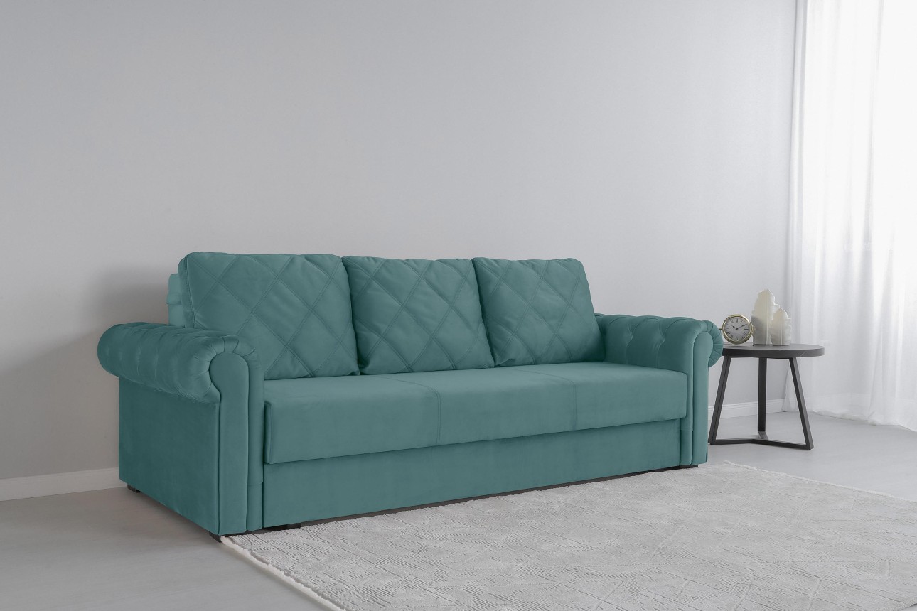 Canapea extensibilă LUXURY, cu ladă de depozitare, 2450x1060x850, suprafața dormit 1960x1600