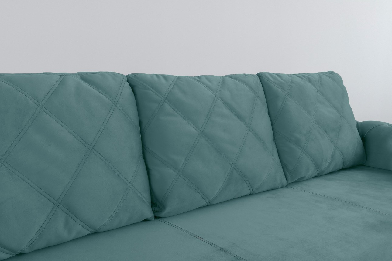 Canapea extensibilă LUXURY, cu ladă de depozitare, 2450x1060x850, suprafața dormit 1960x1600