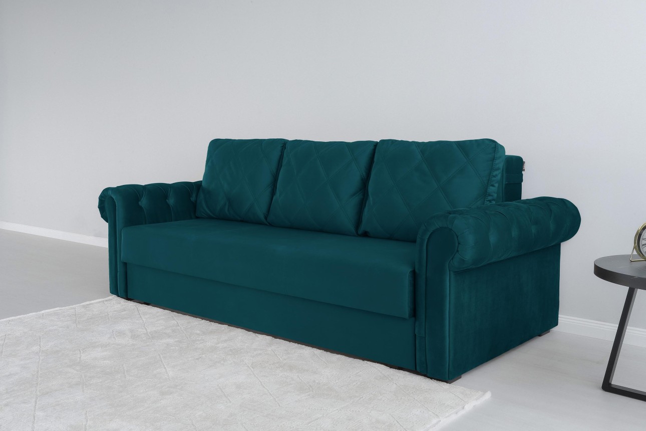 Раскладной Диван LUXURY, с ящиком для хранения, 2450x1060x850, спальное место 1960x1600.