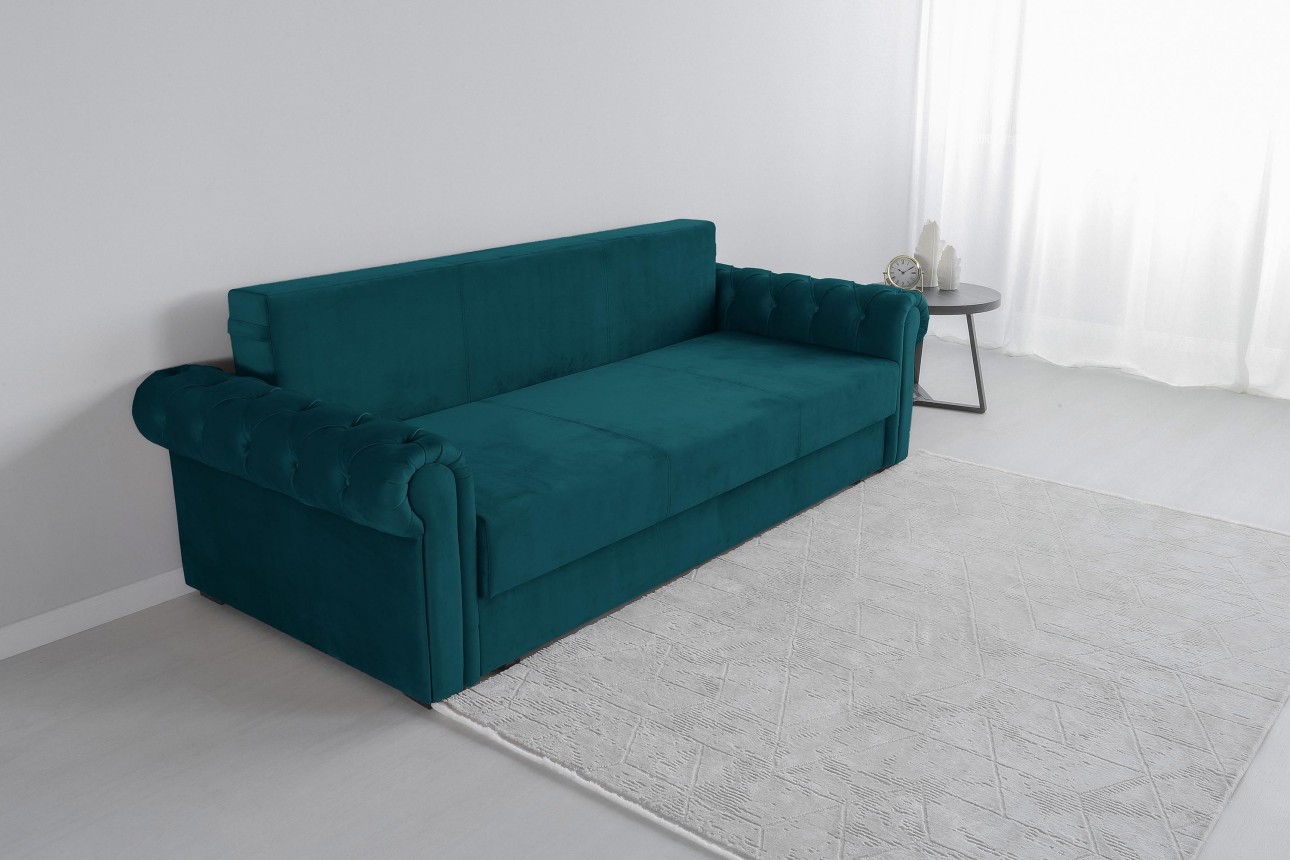 Раскладной Диван LUXURY, с ящиком для хранения, 2450x1060x850, спальное место 1960x1600.