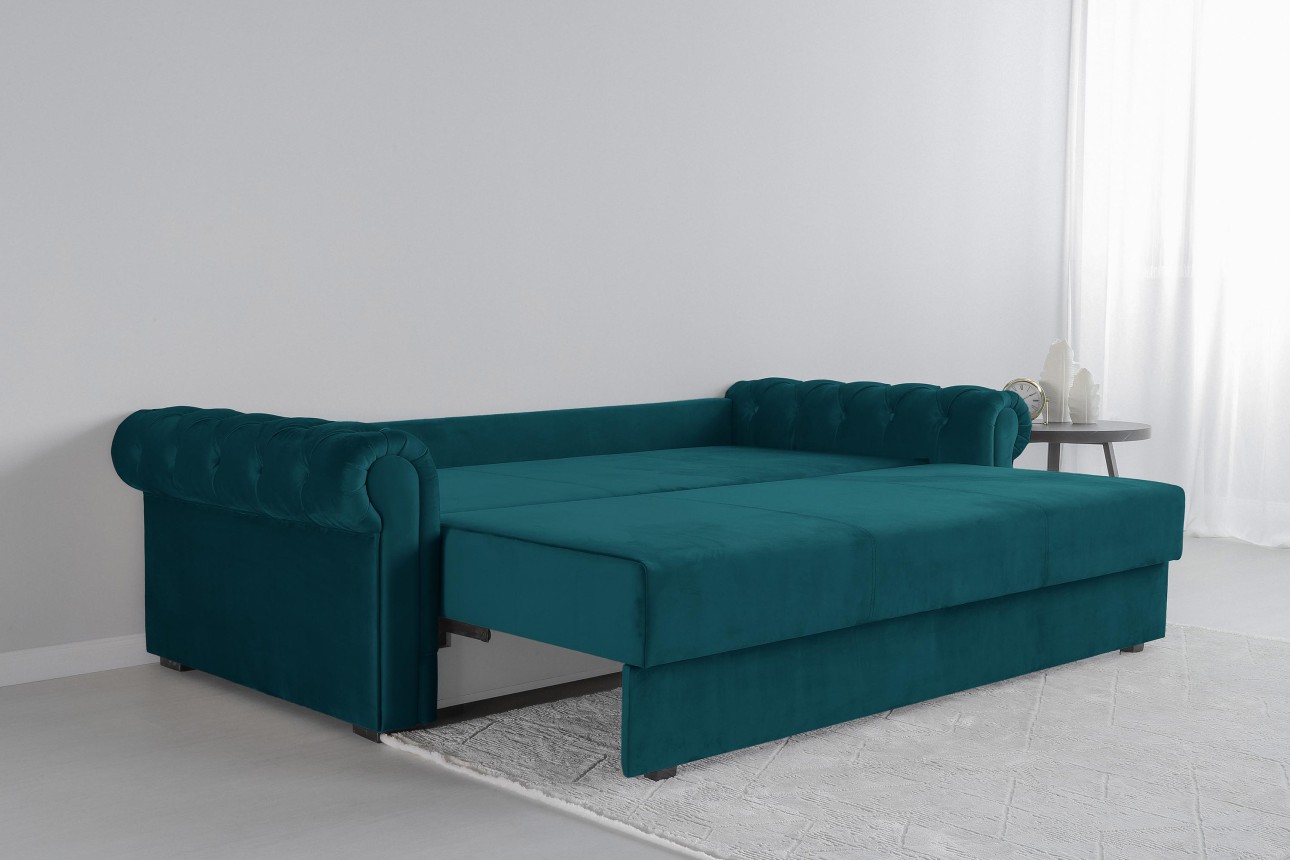 Раскладной Диван LUXURY, с ящиком для хранения, 2450x1060x850, спальное место 1960x1600.