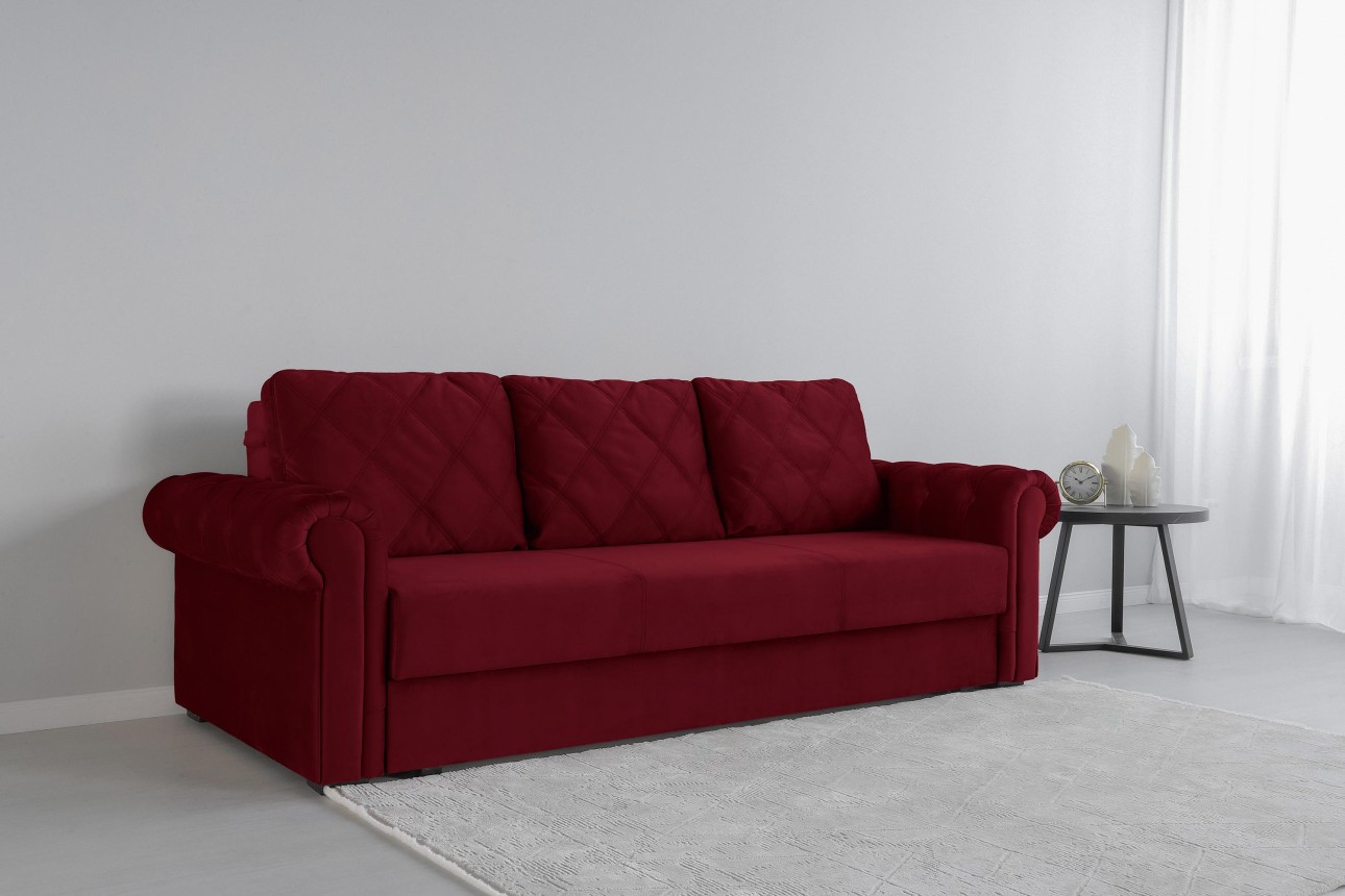 Раскладной Диван LUXURY, с ящиком для хранения, 2450x1060x850, спальное место 1960x1600.