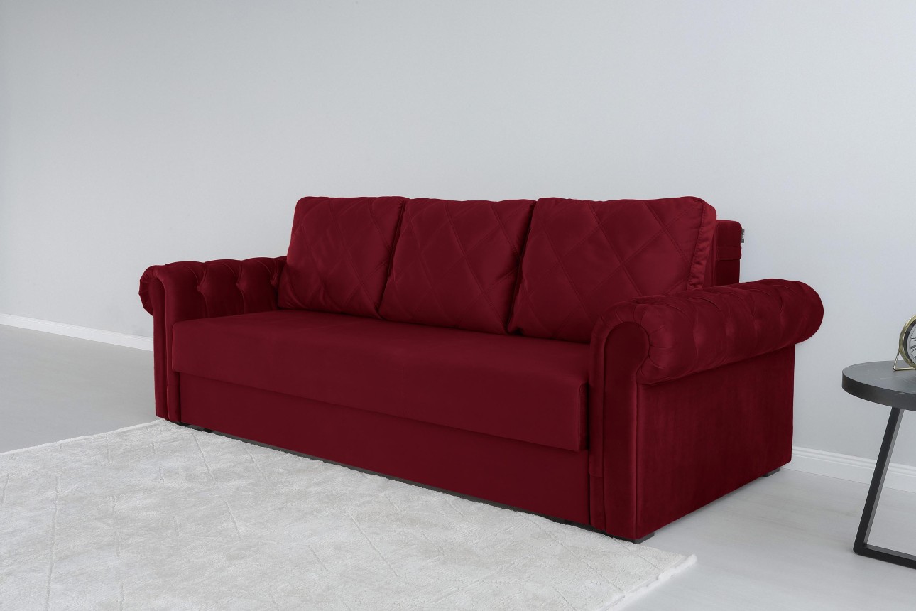 Раскладной Диван LUXURY, с ящиком для хранения, 2450x1060x850, спальное место 1960x1600.