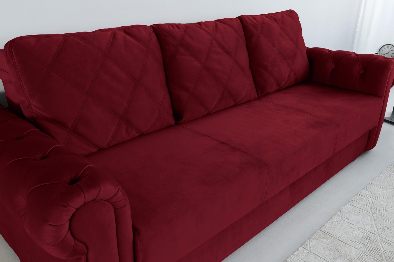 Раскладной Диван LUXURY, с ящиком для хранения, 2450x1060x850, спальное место 1960x1600.