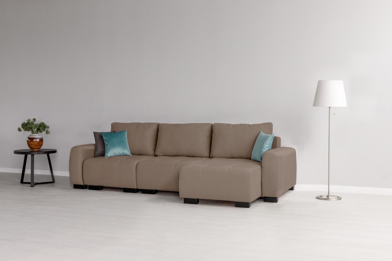 Canapea modulară KING 3 (700), cu lada depozitare, 2650x1170x720 mm, spațiu de dormit 2100x1600 mm.