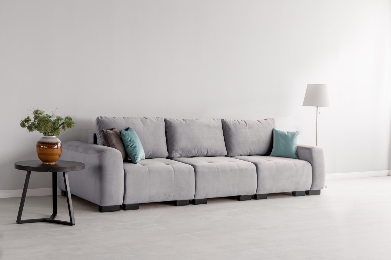 Canapea modulară KING 3 (700), cu lada depozitare, 2650x1170x720 mm, spațiu de dormit 2100x1600 mm.