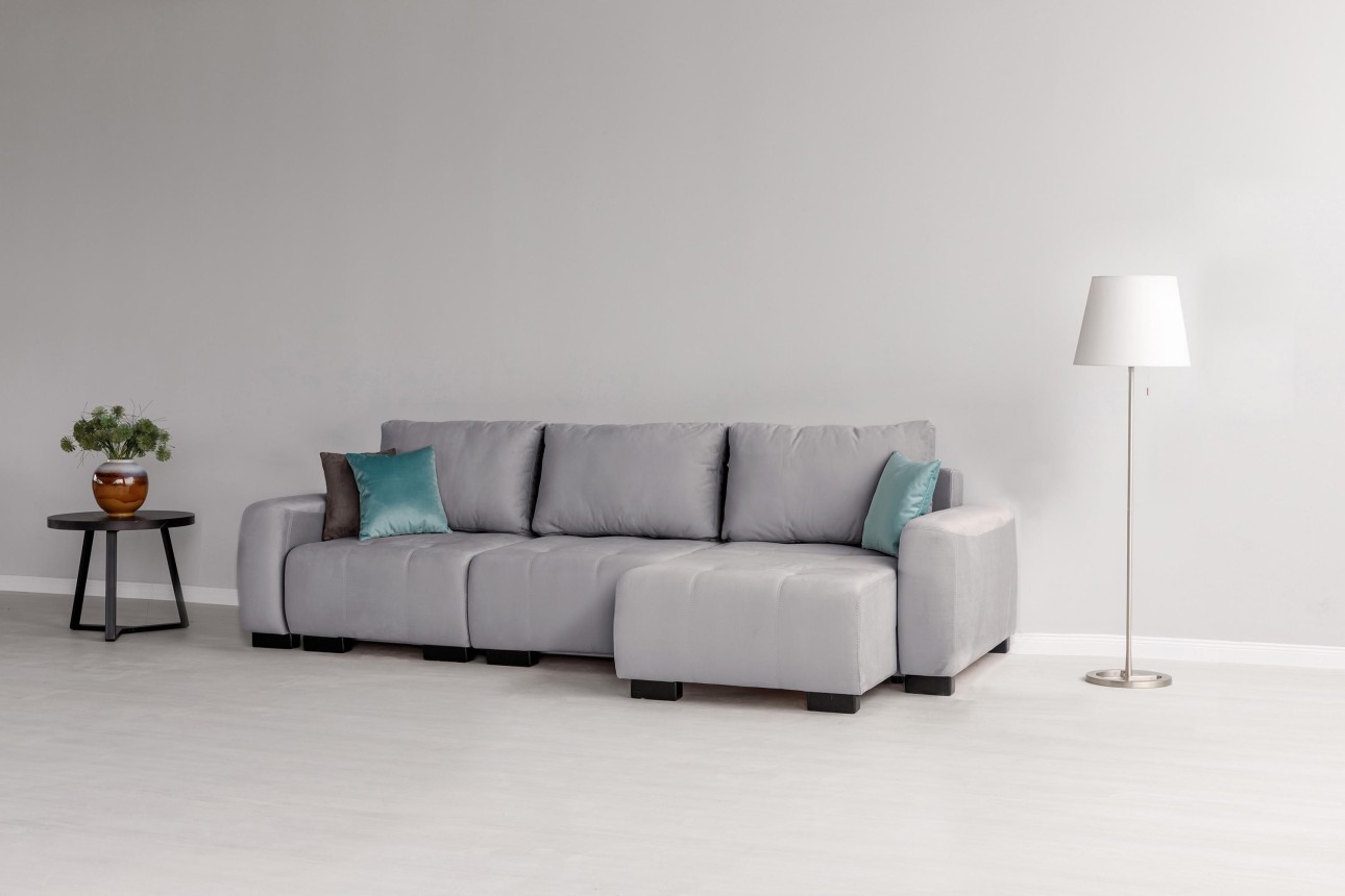 Canapea modulară KING 3 (700), cu lada depozitare, 2650x1170x720 mm, spațiu de dormit 2100x1600 mm.