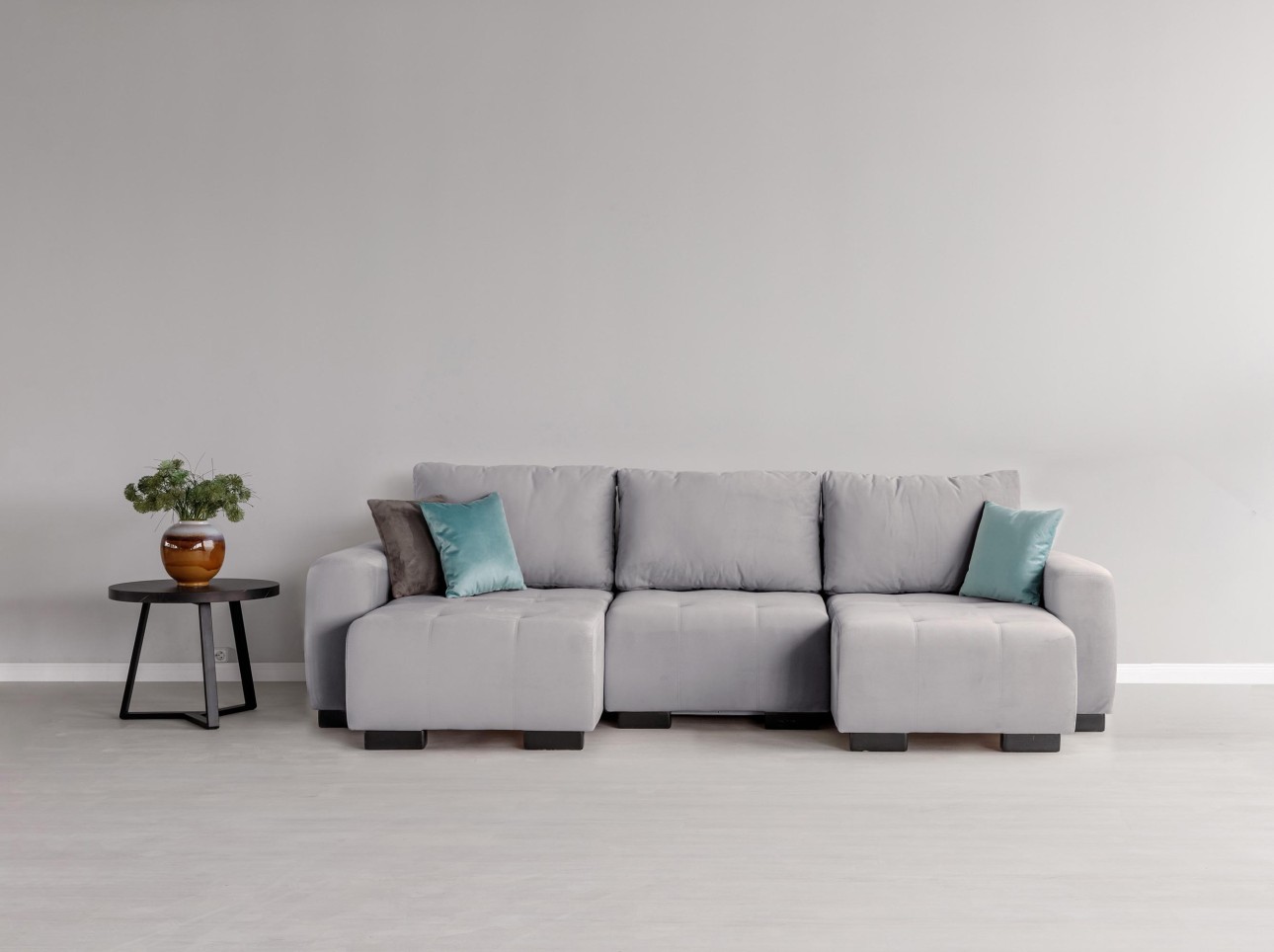 Canapea modulară KING 3 (700), cu lada depozitare, 2650x1170x720 mm, spațiu de dormit 2100x1600 mm.