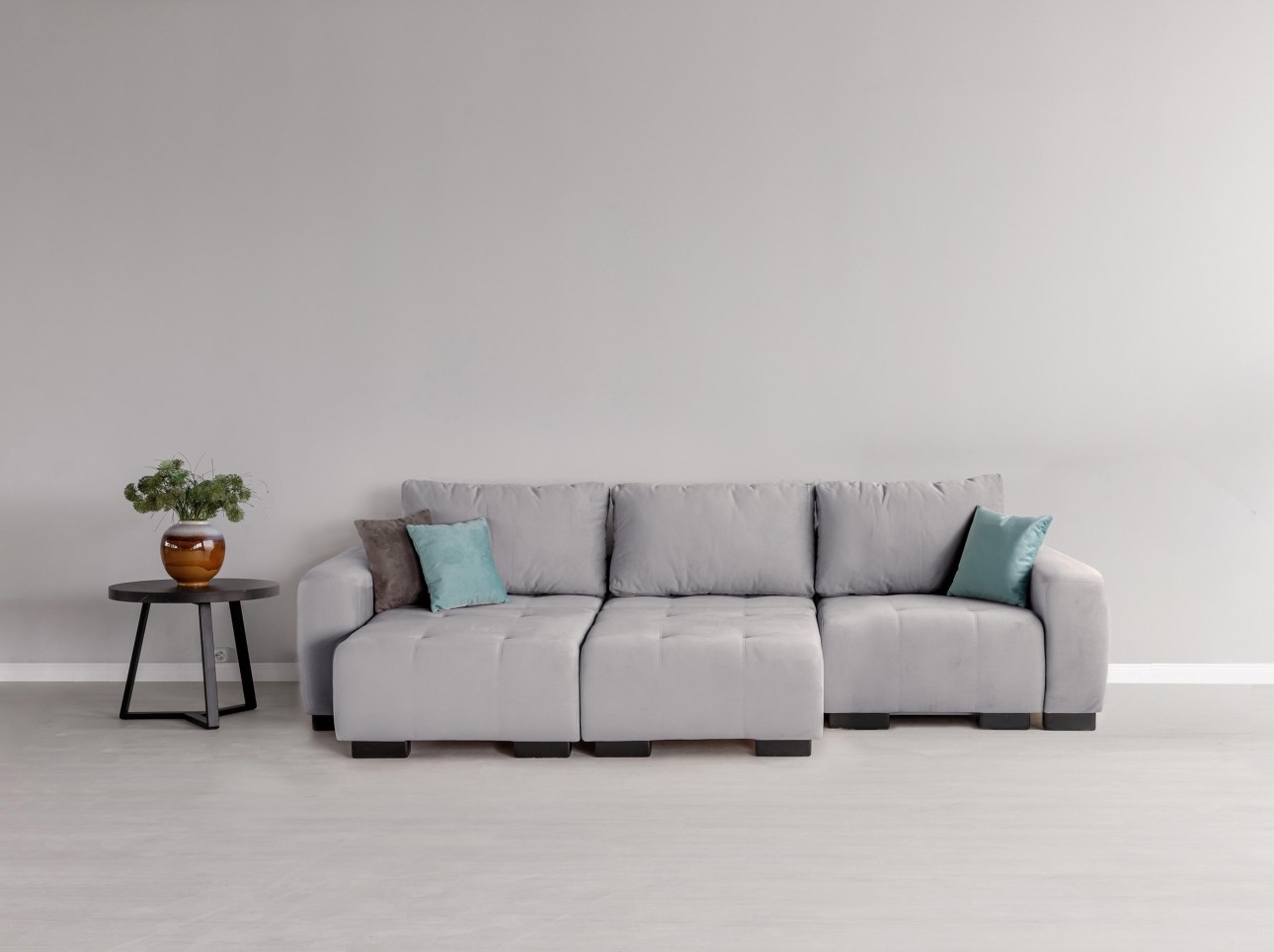 Canapea modulară KING 3 (700), cu lada depozitare, 2650x1170x720 mm, spațiu de dormit 2100x1600 mm.