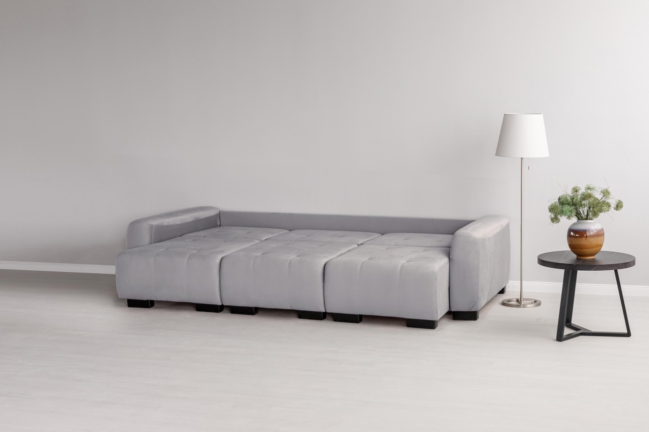 Canapea modulară KING 3 (700), cu lada depozitare, 2650x1170x720 mm, spațiu de dormit 2100x1600 mm.