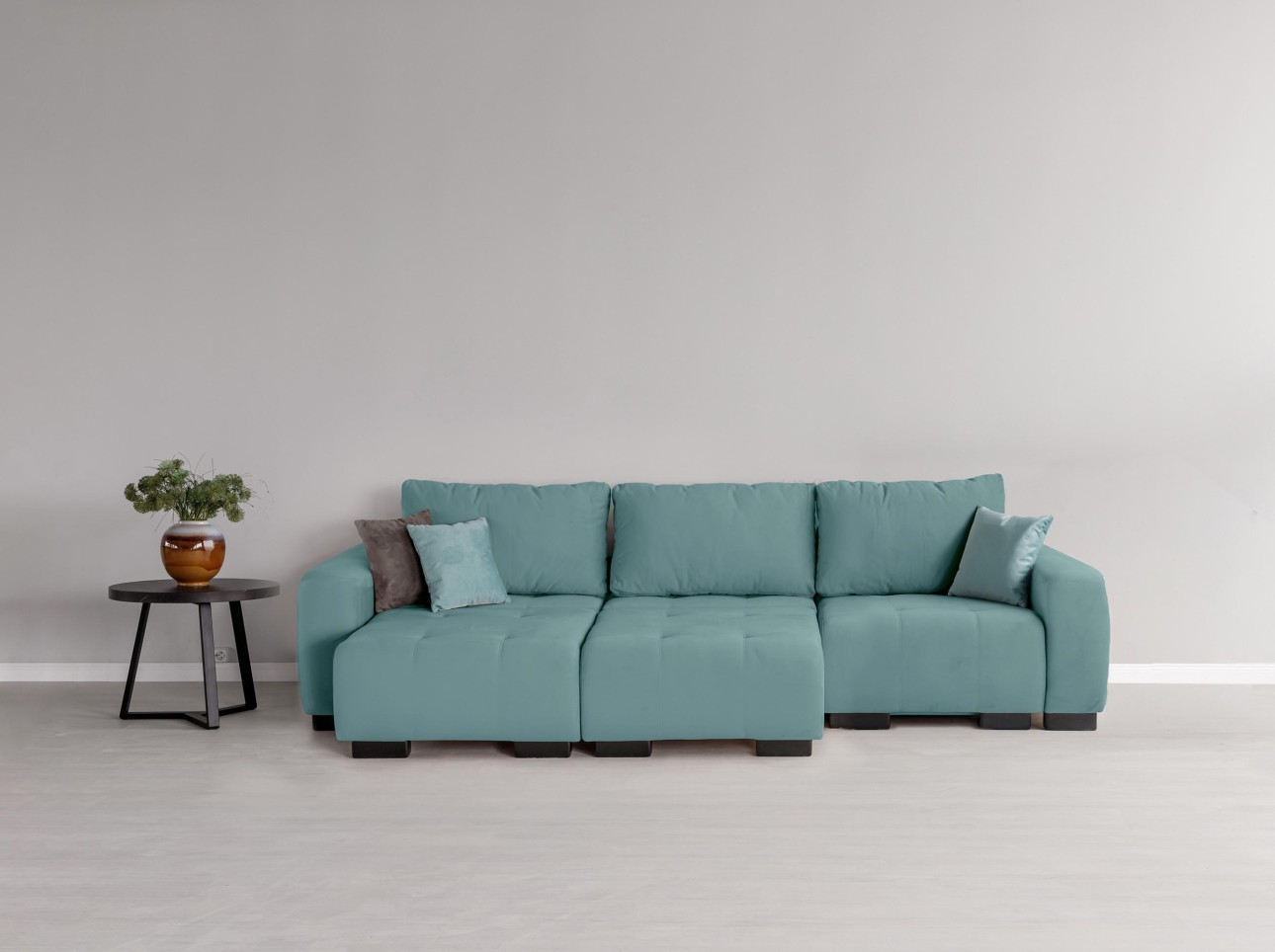 Canapea modulară KING 3 (700), cu lada depozitare, 2650x1170x720 mm, spațiu de dormit 2100x1600 mm.