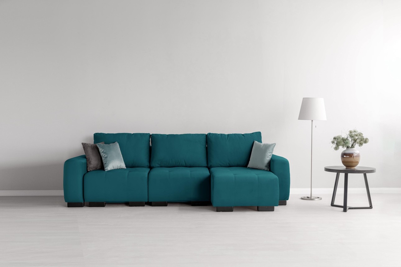 Canapea modulară KING 3 (700), cu lada depozitare, 2650x1170x720 mm, spațiu de dormit 2100x1600 mm.