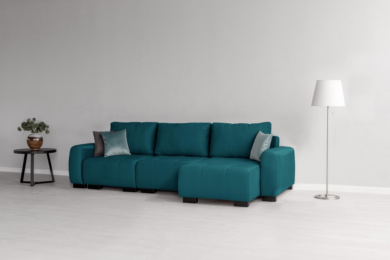 Canapea modulară KING 3 (700), cu lada depozitare, 2650x1170x720 mm, spațiu de dormit 2100x1600 mm.