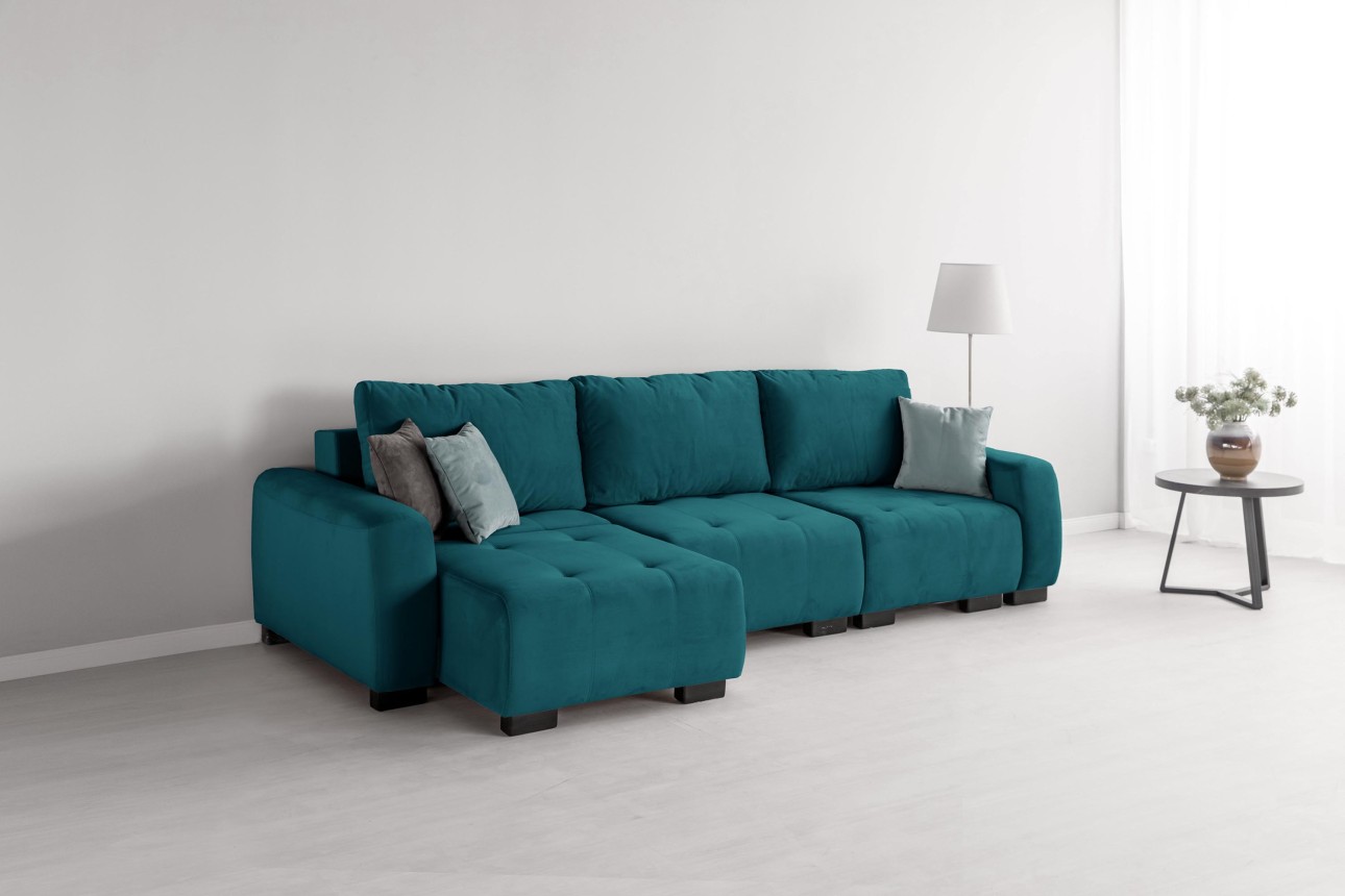 Canapea modulară KING 3 (700), cu lada depozitare, 2650x1170x720 mm, spațiu de dormit 2100x1600 mm.
