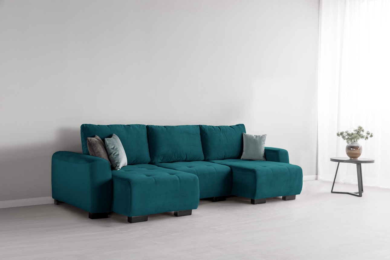 Canapea modulară KING 3 (700), cu lada depozitare, 2650x1170x720 mm, spațiu de dormit 2100x1600 mm.