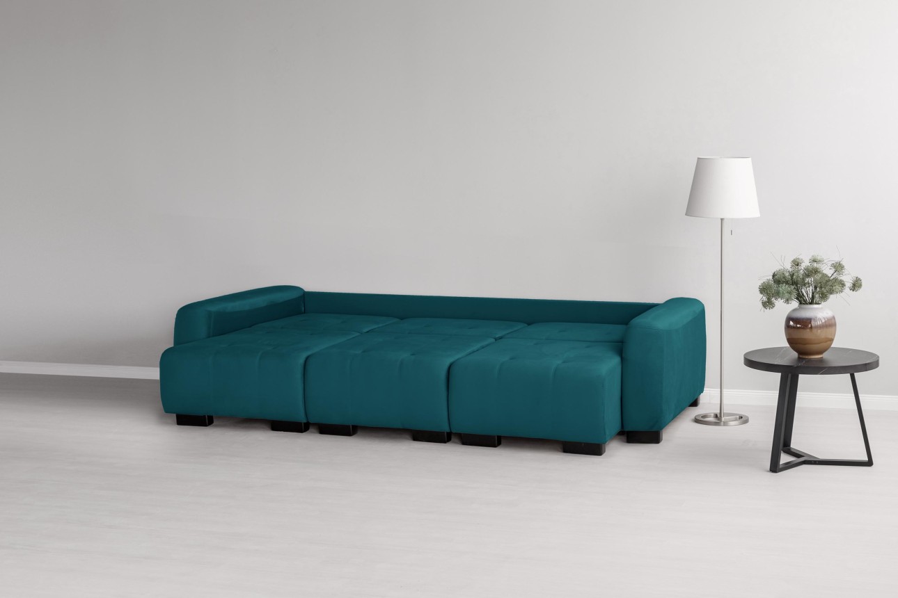 Canapea modulară KING 3 (700), cu lada depozitare, 2650x1170x720 mm, spațiu de dormit 2100x1600 mm.