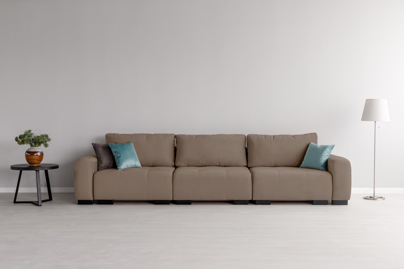 Canapea modulară KING 3 (1000), cu lada depozitare, 3570x1200x750 mm, spațiu de dormit 3050x1600 mm.
