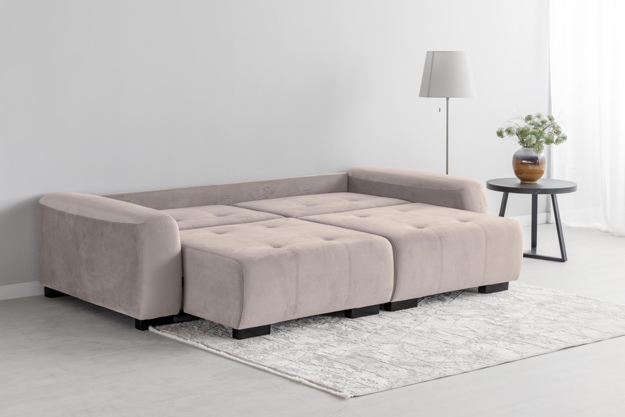 Canapea modulară KING 2, cu lada depozitare, 2600x1210x720 mm, spațiu de dormit 2000х1600 mm.