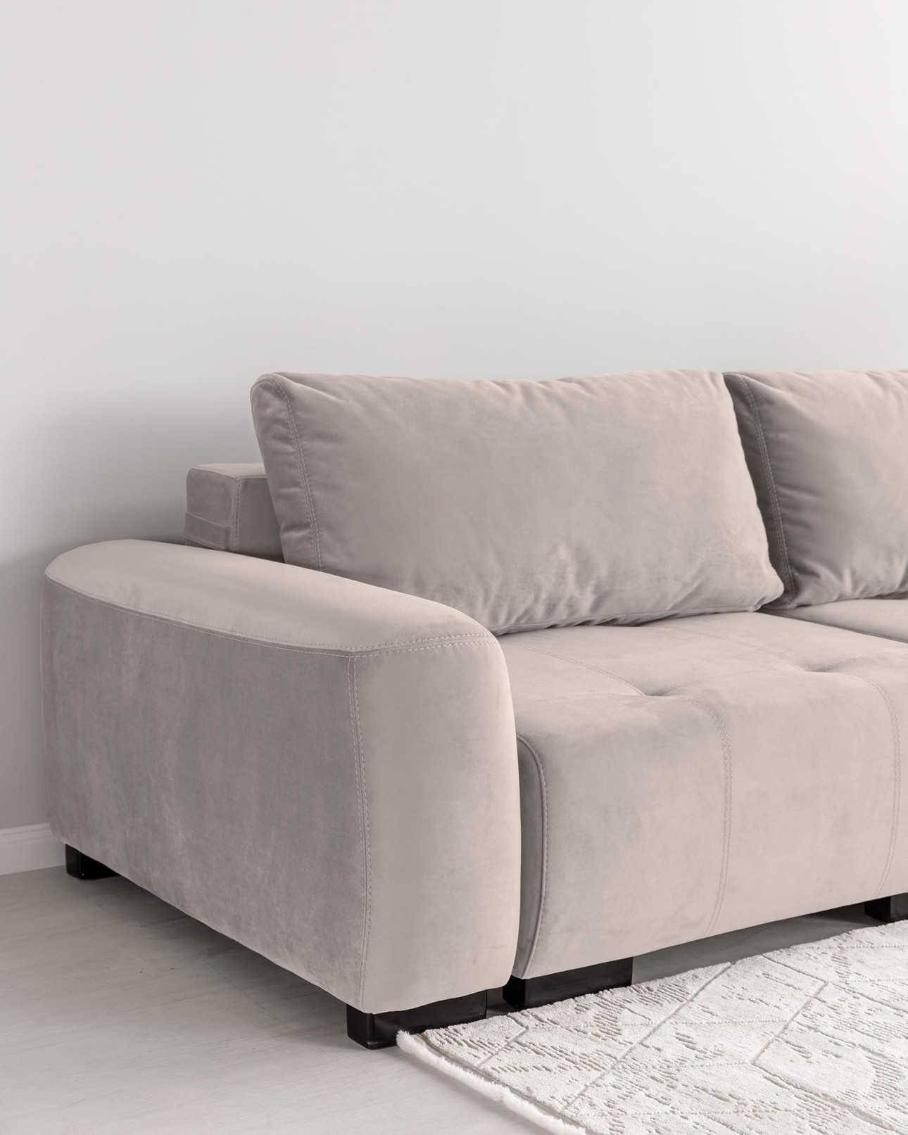Canapea modulară KING 2, cu lada depozitare, 2600x1210x720 mm, spațiu de dormit 2000х1600 mm.