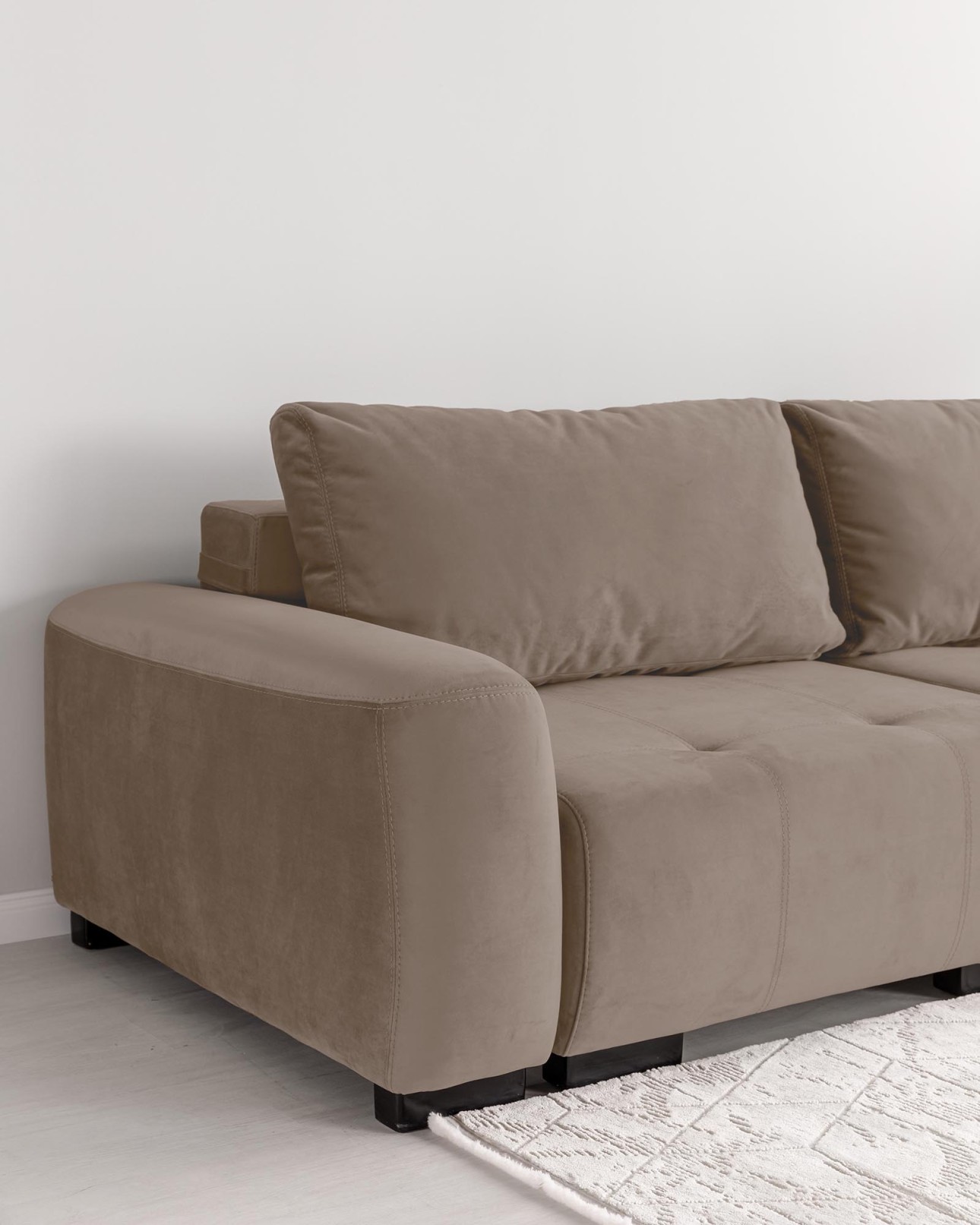 Canapea modulară KING 2, cu lada depozitare, 2600x1210x720 mm, spațiu de dormit 2000х1600 mm.