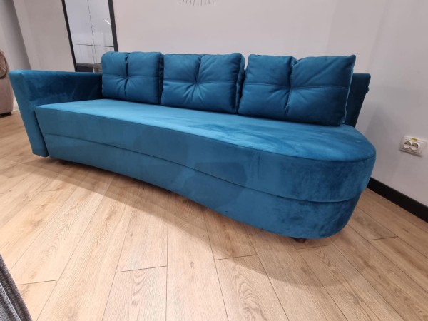 Canapea extensibilă GRACE (stânga), cu ladă de depozitare, 2300x1000x770 mm, spațiu de dormit 2100x1500 mm.