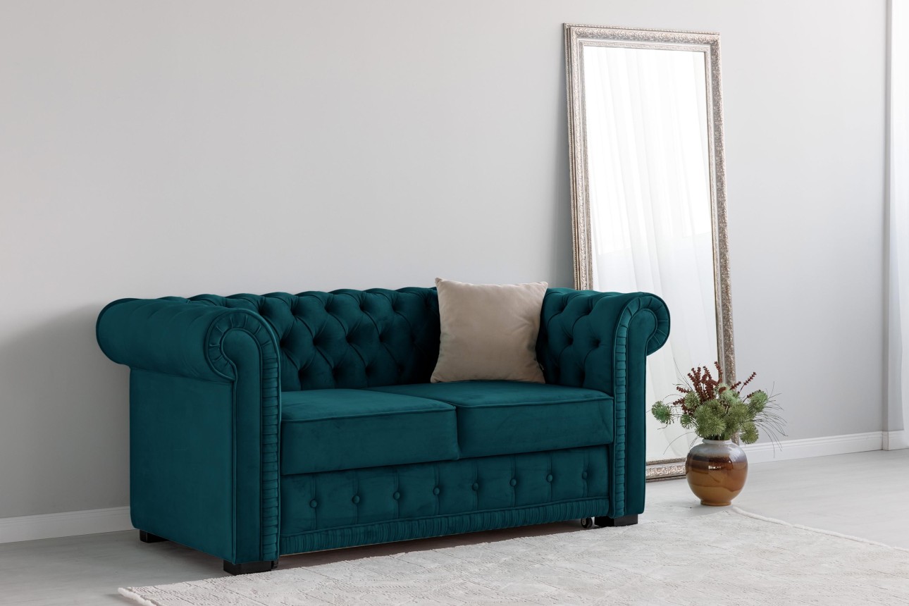 Canapea PRINCESS 2, 2 locuri, ladă de depozitare, 2470x900x810 mm.