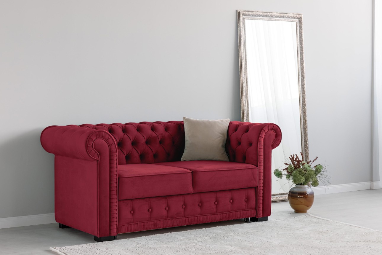 Canapea PRINCESS 2, 2 locuri, ladă de depozitare, 2470x900x810 mm.