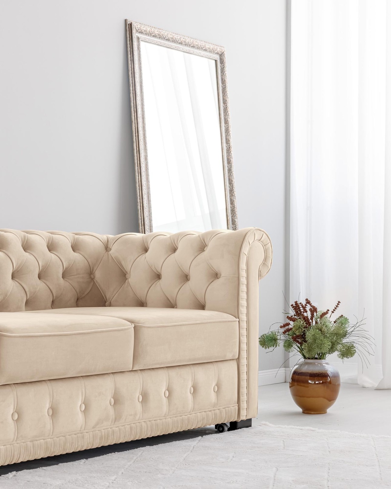 Canapea extensibilă PRINCESS 3, 3 locuri, 2470x980x 810, spațiu de dormit 1950x1330 mm.