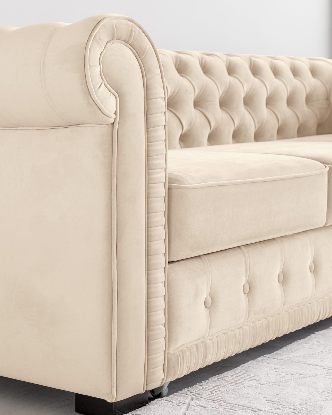 Canapea extensibilă PRINCESS 3, 3 locuri, 2470x980x 810, spațiu de dormit 1950x1330 mm.