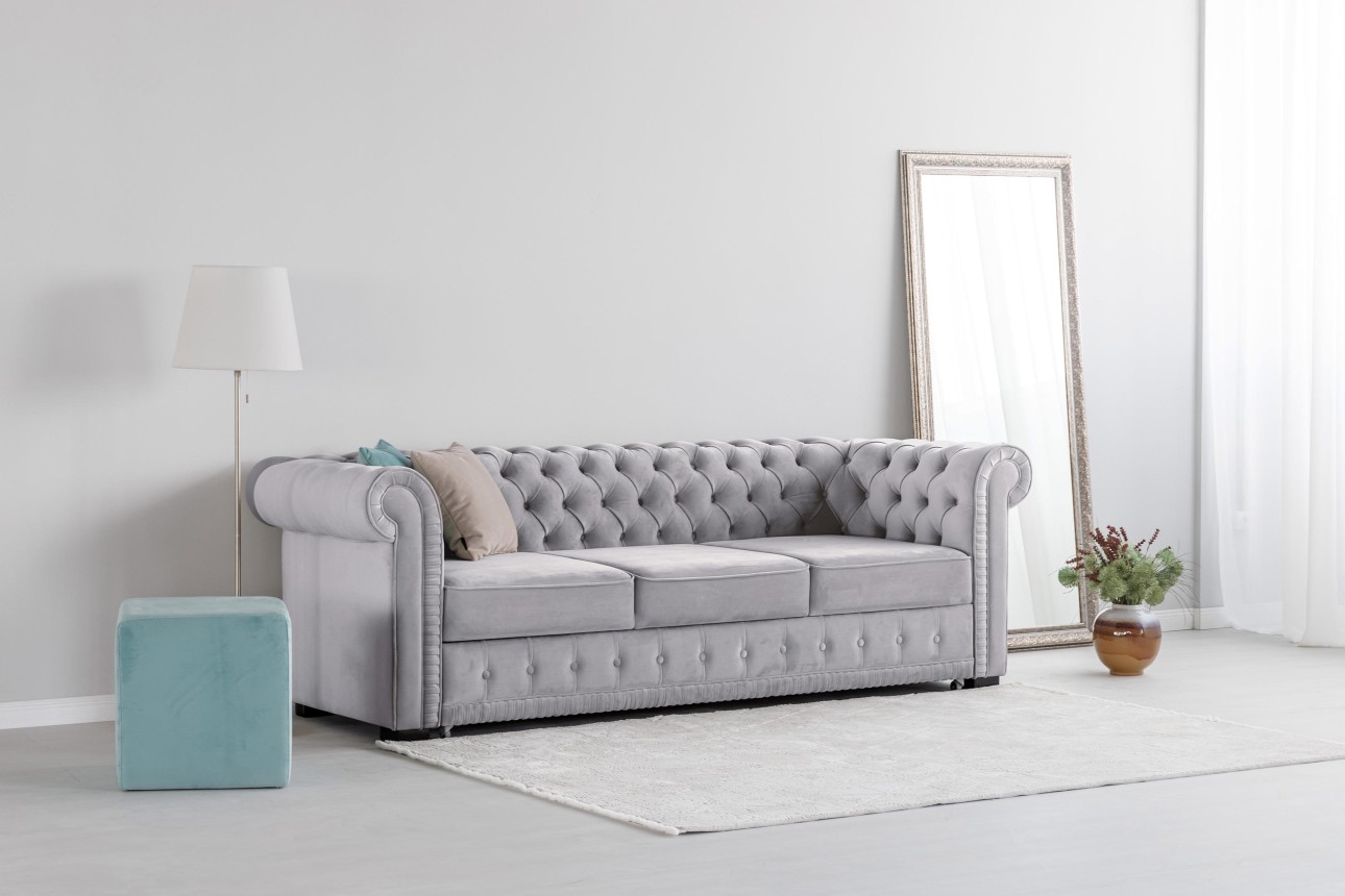Canapea extensibilă PRINCESS 3, 3 locuri, 2470x980x 810, spațiu de dormit 1950x1330 mm.