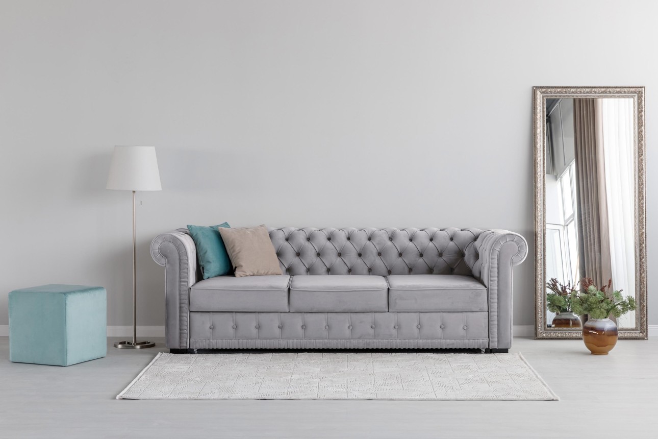 Canapea extensibilă PRINCESS 3, 3 locuri, 2470x980x 810, spațiu de dormit 1950x1330 mm.