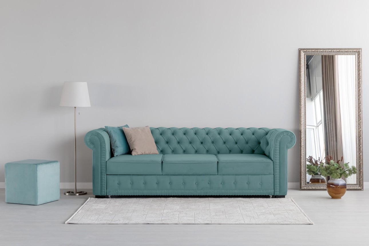 Canapea extensibilă PRINCESS 3, 3 locuri, 2470x980x 810, spațiu de dormit 1950x1330 mm.