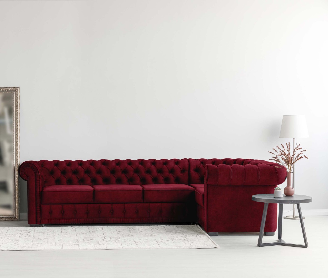 Colțar extensibil PRINCESS 3, 3200x1800x810 mm, spațiu de dormit 2600x1320 mm.
