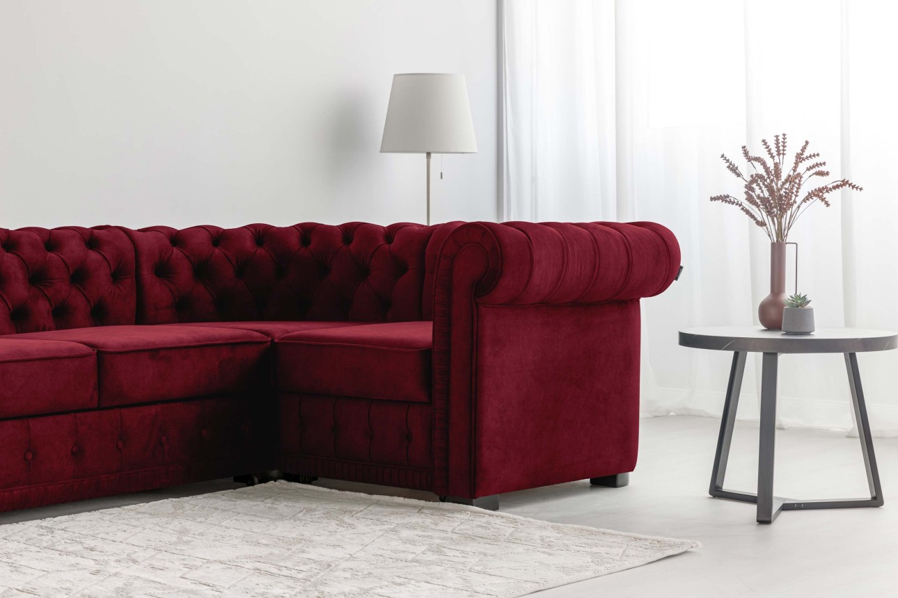 Colțar extensibil PRINCESS 3, 3200x1800x810 mm, spațiu de dormit 2600x1320 mm.