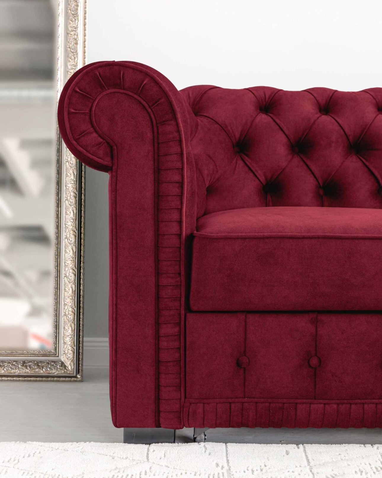 Colțar extensibil PRINCESS 3, 3200x1800x810 mm, spațiu de dormit 2600x1320 mm.