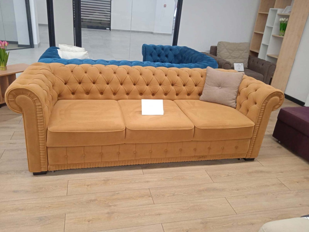 Canapea extensibilă PRINCESS 3, 3 locuri, 2470x980x 810, spațiu de dormit 1950x1330 mm.