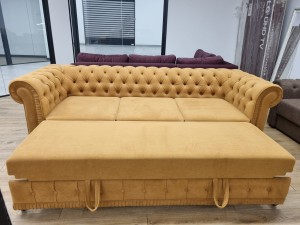 Canapea extensibilă PRINCESS 3, 3 locuri, 2470x980x 810, spațiu de dormit 1950x1330 mm.
