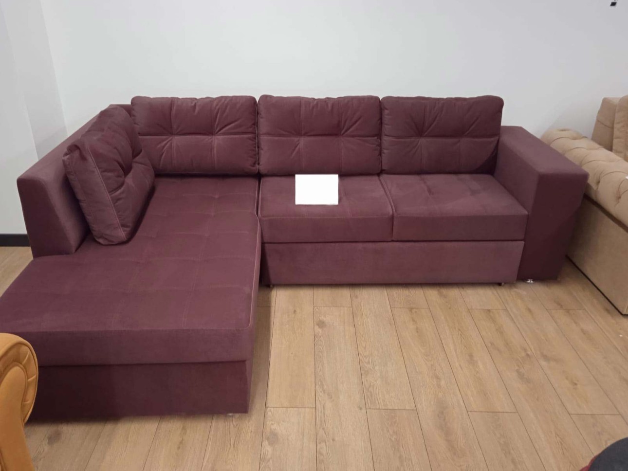 Colțar extensibil OREGON, ladă de depozitare, șezlong stânga, 2500x1730x800 mm, spațiu de dormit 2050x1330 mm.
