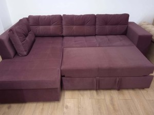 Colțar extensibil OREGON, ladă de depozitare, șezlong stânga, 2500x1730x800 mm, spațiu de dormit 2050x1330 mm.