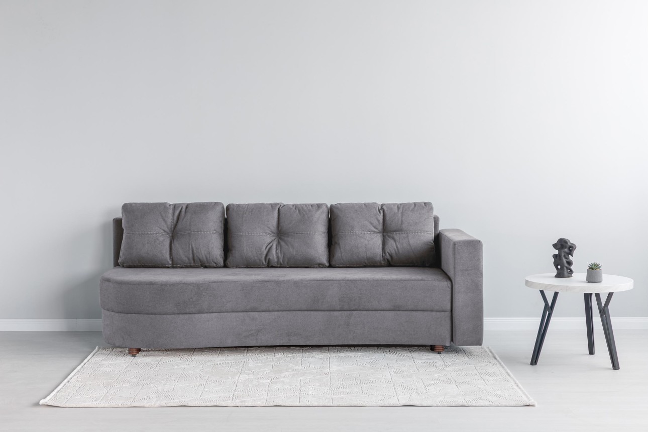 Canapea extensibilă GRACE (cotieră dreapta), cu ladă de depozitare, 2300x1000x770 mm, spațiu de dormit 2100x1500 mm.
