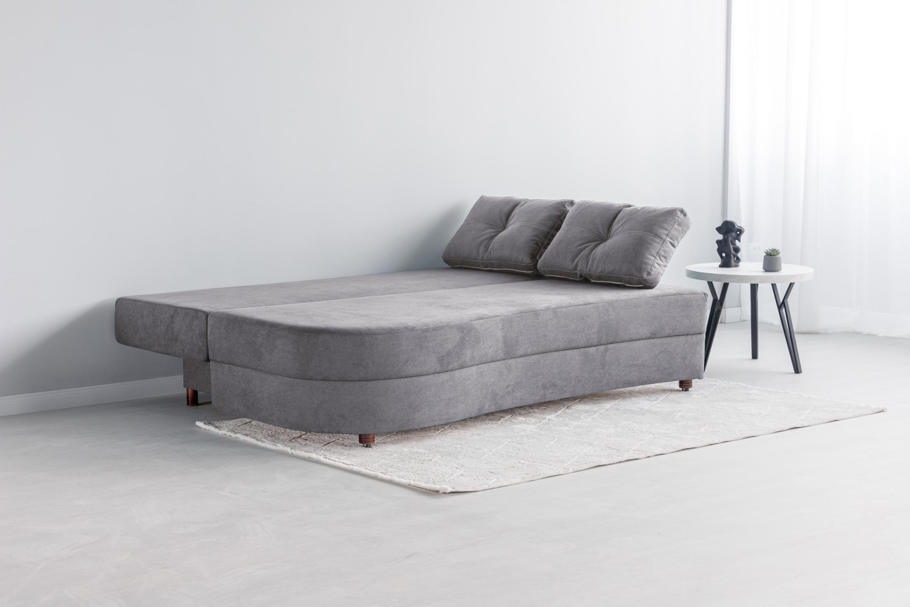 Canapea extensibilă GRACE (cotieră dreapta), cu ladă de depozitare, 2300x1000x770 mm, spațiu de dormit 2100x1500 mm.