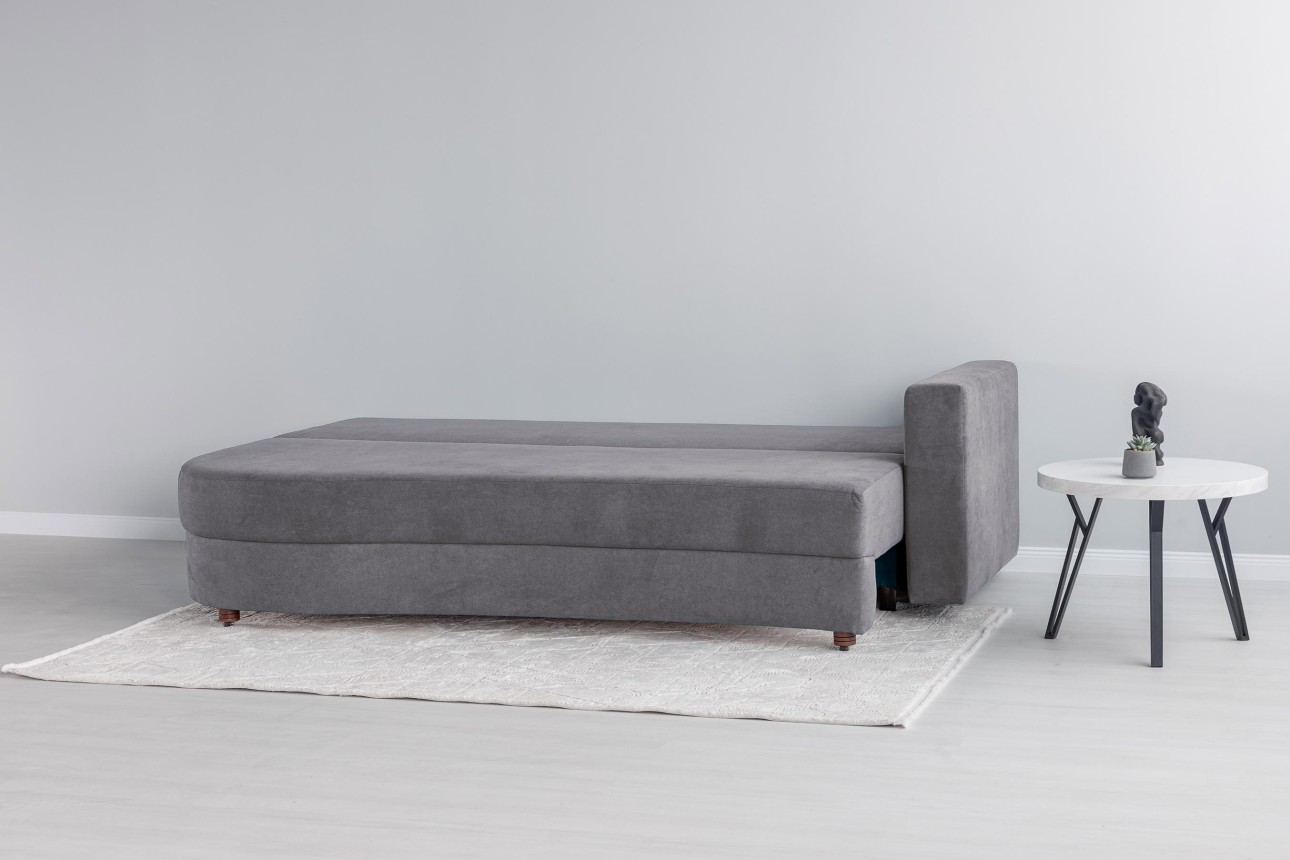 Canapea extensibilă GRACE (cotieră dreapta), cu ladă de depozitare, 2300x1000x770 mm, spațiu de dormit 2100x1500 mm.