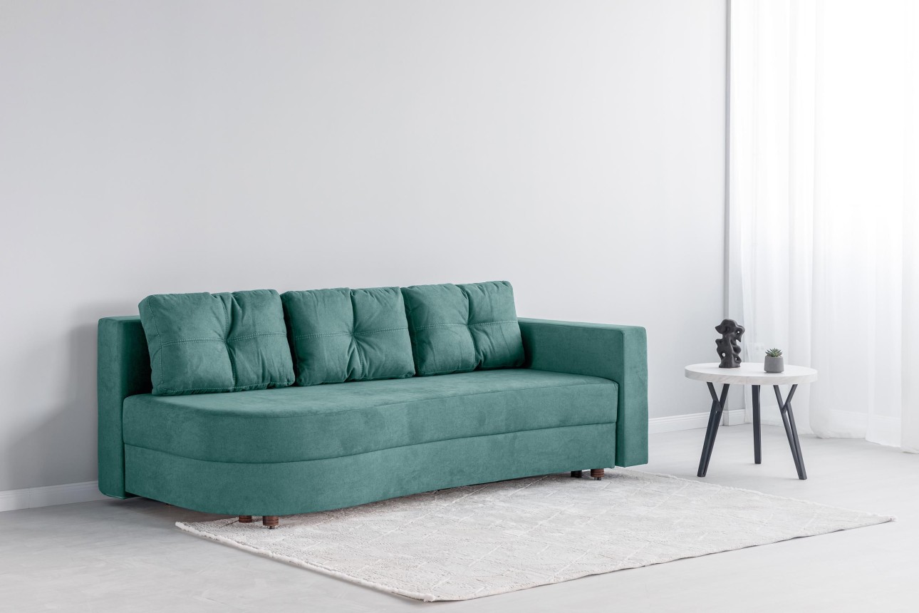 Canapea extensibilă GRACE (cotieră dreapta), cu ladă de depozitare, 2300x1000x770 mm, spațiu de dormit 2100x1500 mm.