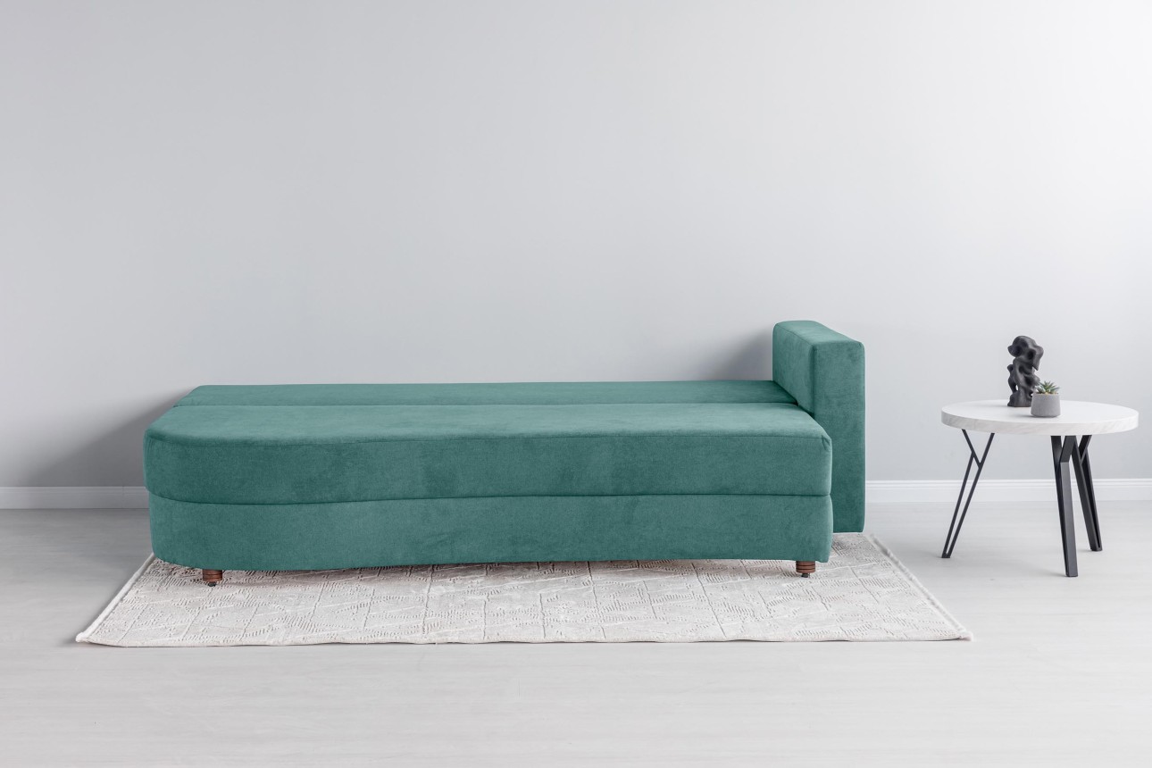 Canapea extensibilă GRACE (cotieră dreapta), cu ladă de depozitare, 2300x1000x770 mm, spațiu de dormit 2100x1500 mm.